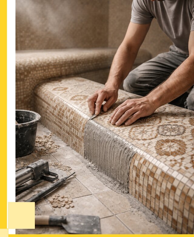 Плитка для хамама под ключ в Юрге от 3744 р. | ЭриданЮрг