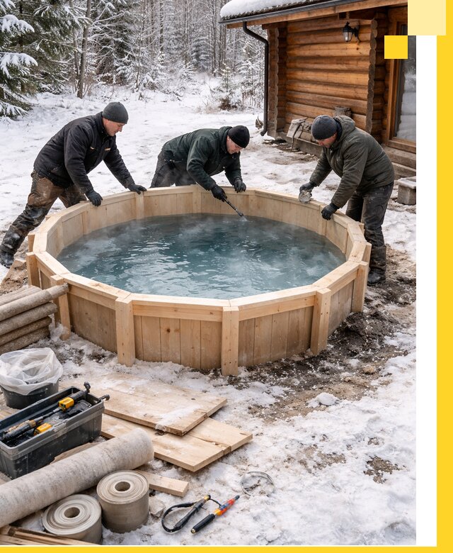 Изготовление и установка ледяных купелей под ключ в Юрге