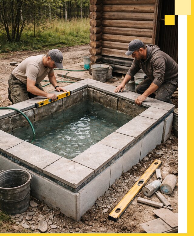 Изготовление и установка холодных купелей под ключ в Юрге