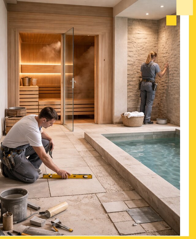 Комплексный дизайн и отделка интерьеров SPA под ключ в Юрге